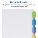 5 Tab Style Edge Insertable Dividers