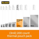 200ct Letter Size Scotch Thermal Laminating Pouches