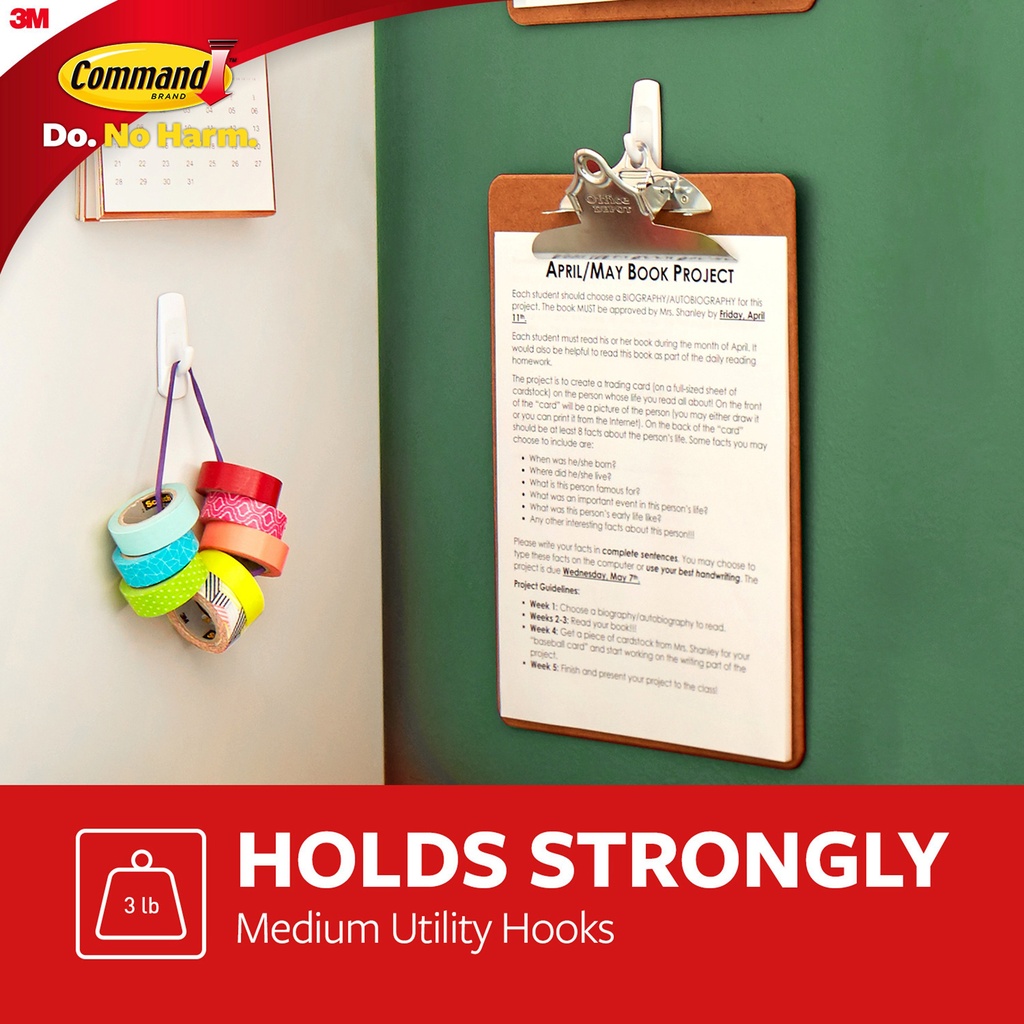 6ct Command Adhesives Mounting Hooks Pack