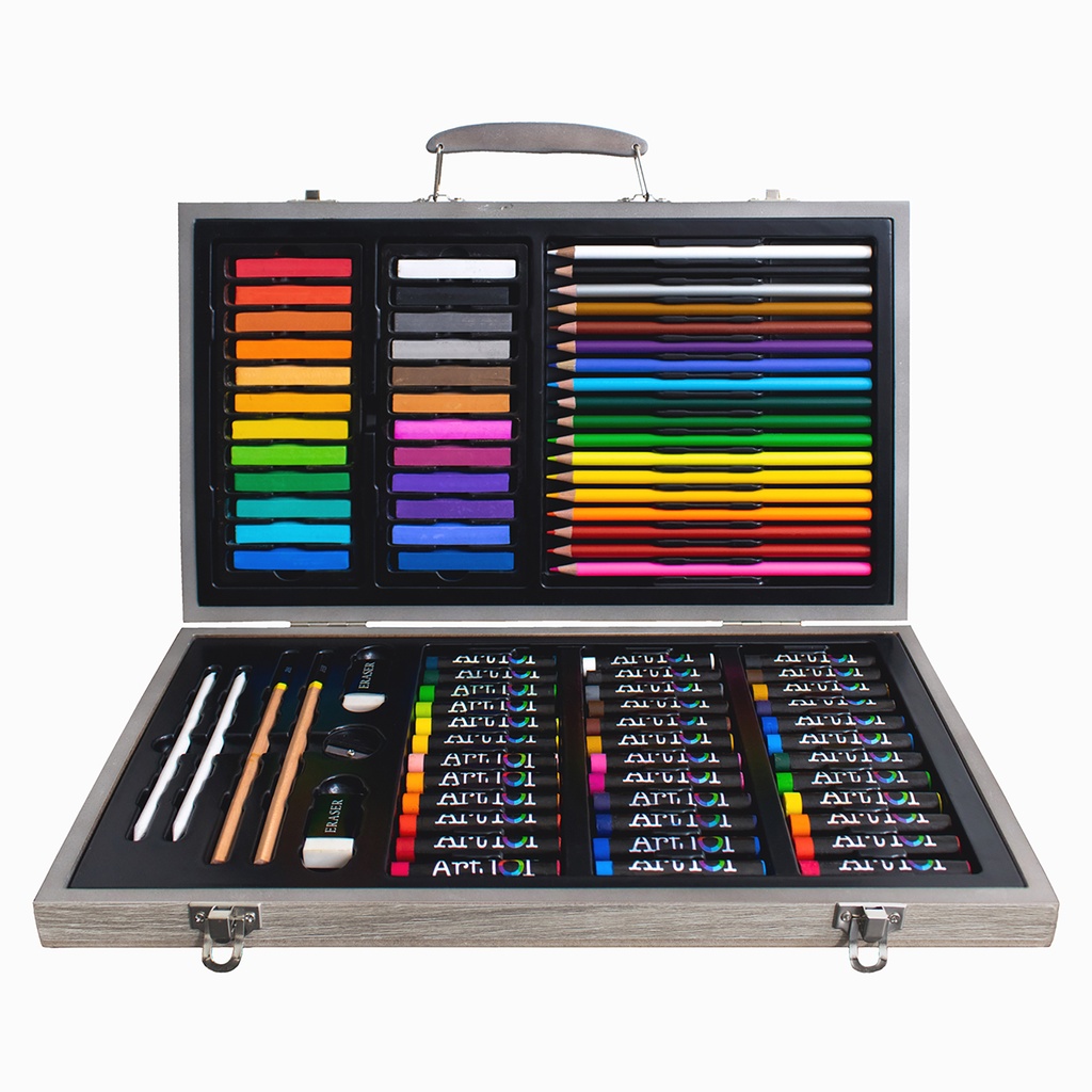 Drawing, Sketching & Doodle Wood 111-Piece Art Set