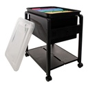 Folding Mobile File Cart