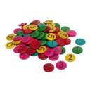 Coconut Numbers 0-9 Small Set of 100
