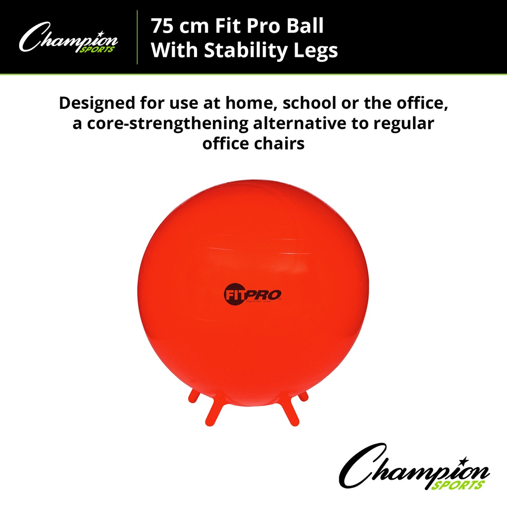 FitPro 75cm Ball with Stability Legs