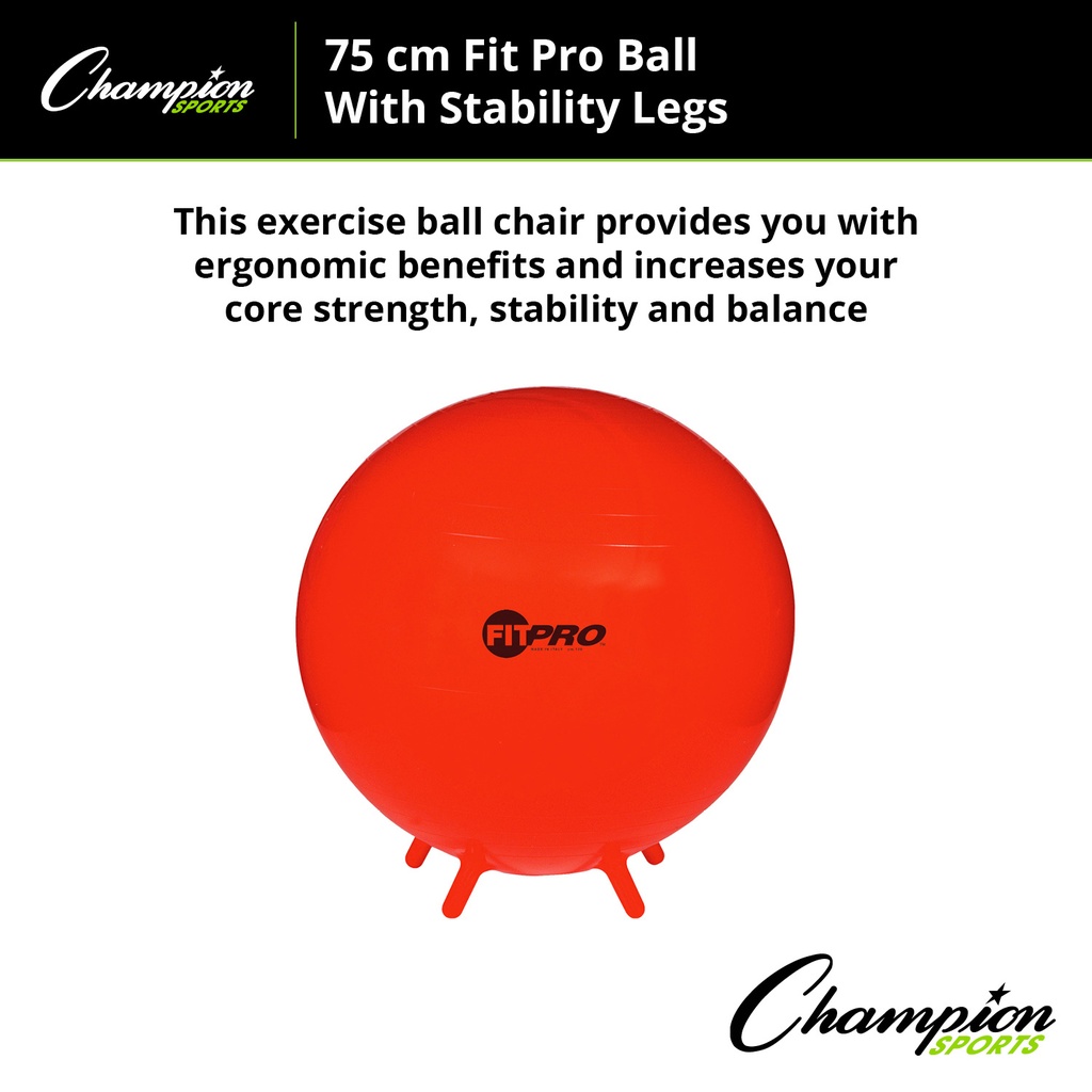 FitPro 75cm Ball with Stability Legs