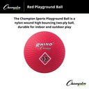 13" Red Playground Ball