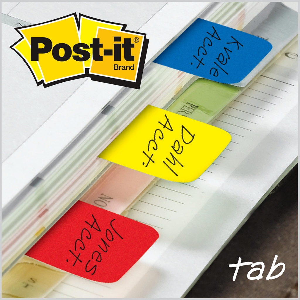 Post It Durable Tabs Red Yellow and Blue