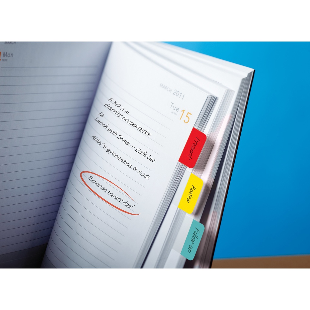 Post It Durable Tabs Red Yellow and Blue