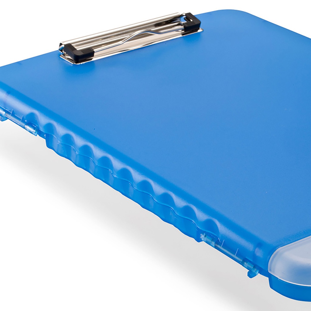 Blue Slim Clipboard with Storage