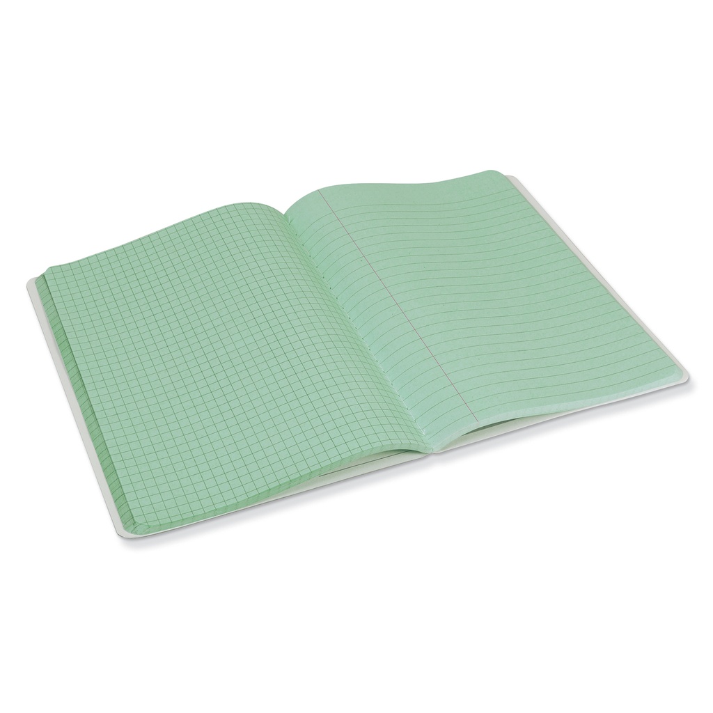 Green Dual Ruled Composition Book