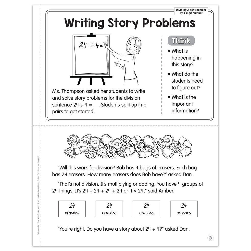 Solve-the-Problem Mini Books: Multiplication & Division