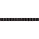 Black With White Pinstripes Straight Border Trim