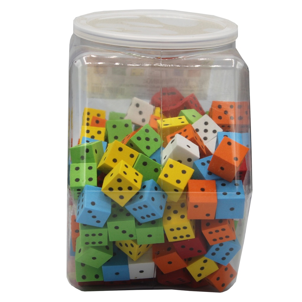 Tub of 200 16mm Foam Dot Dice