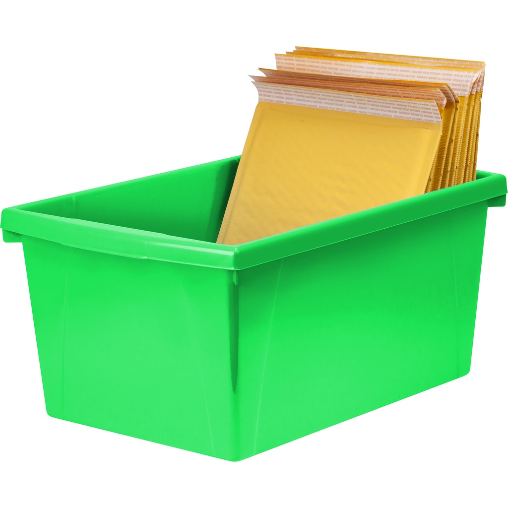 Medium Classroom Storage Bin Green Each