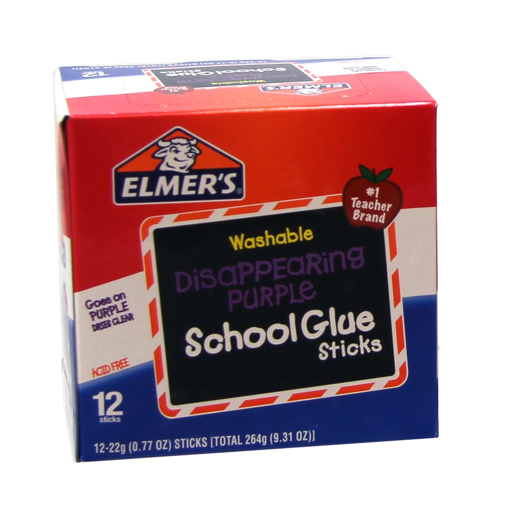 12 Pack .77oz Elmers Washable Glue Stick