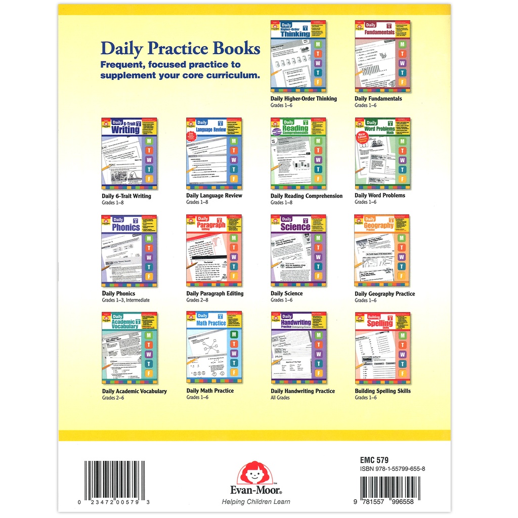 Daily Language Review Grade 1           Each
