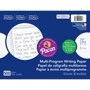 Multi-Program Handwriting Paper, 1/2" Ruled (Long Way), White, 10-1/2" x 8", 500 Sheets Per Pack, 2 Packs