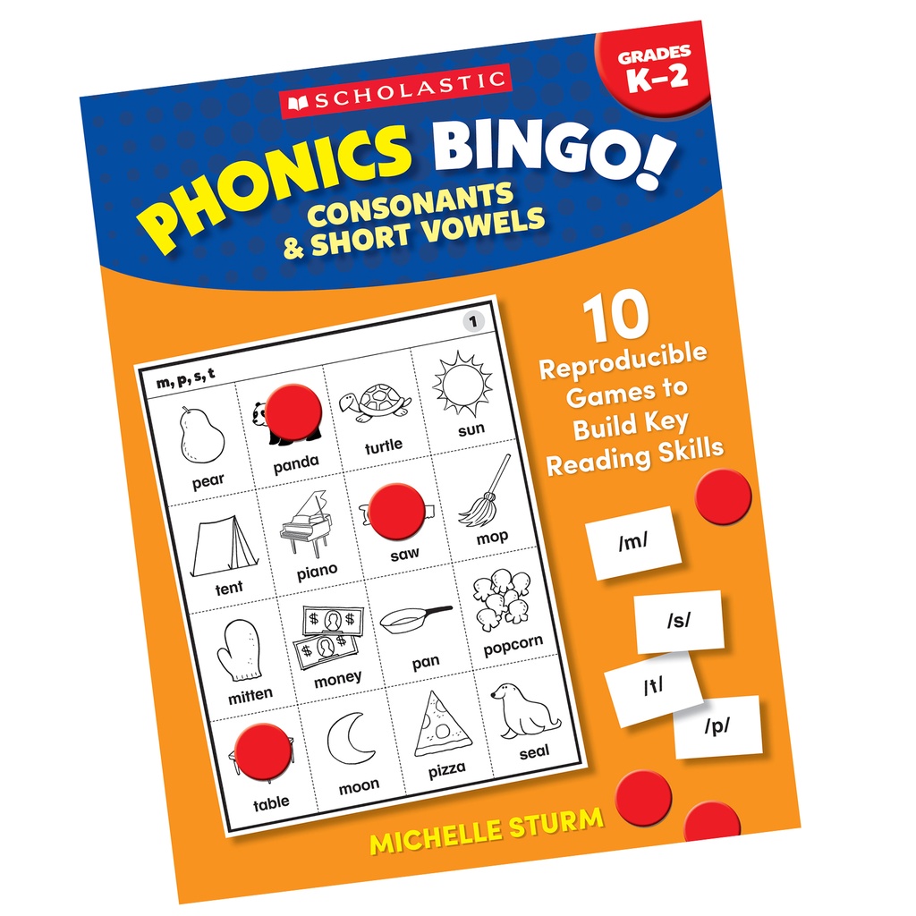 Phonics Bingo! Consonants & Short Vowels