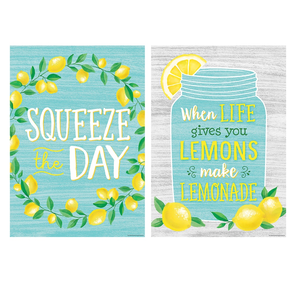 Lemon Zest 4 Poster Set