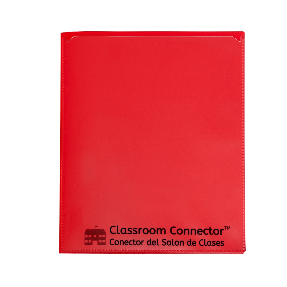 15ct Red Classroom Connector Multi Pocket Folders
