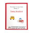 15ct Red Classroom Connector Multi Pocket Folders
