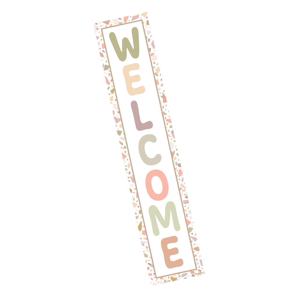 Terrazzo Tones Welcome Banner