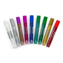 9 Bold Colors Washable Glitter Glue with Fiery Flecks™ 3ct
