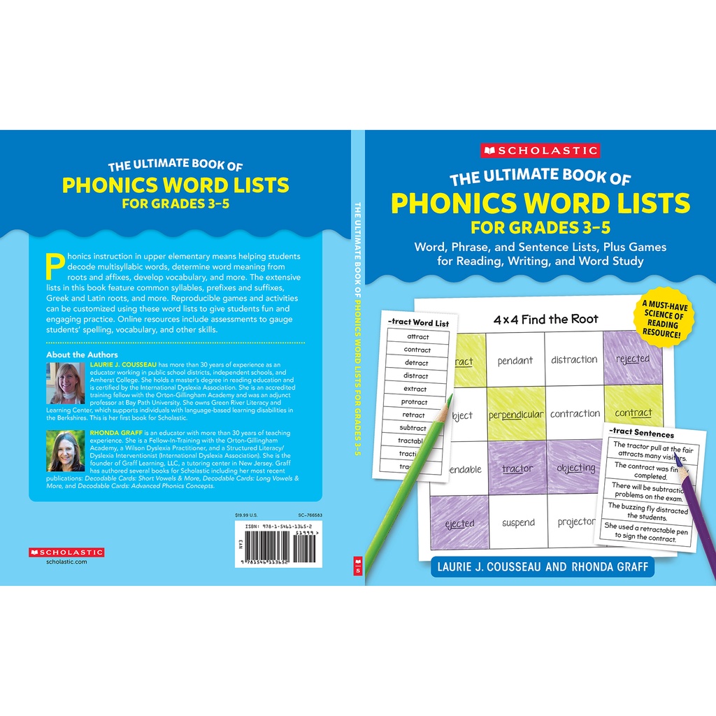 The Ultimate Book Of Phonics Word Lists, Grades 4-5