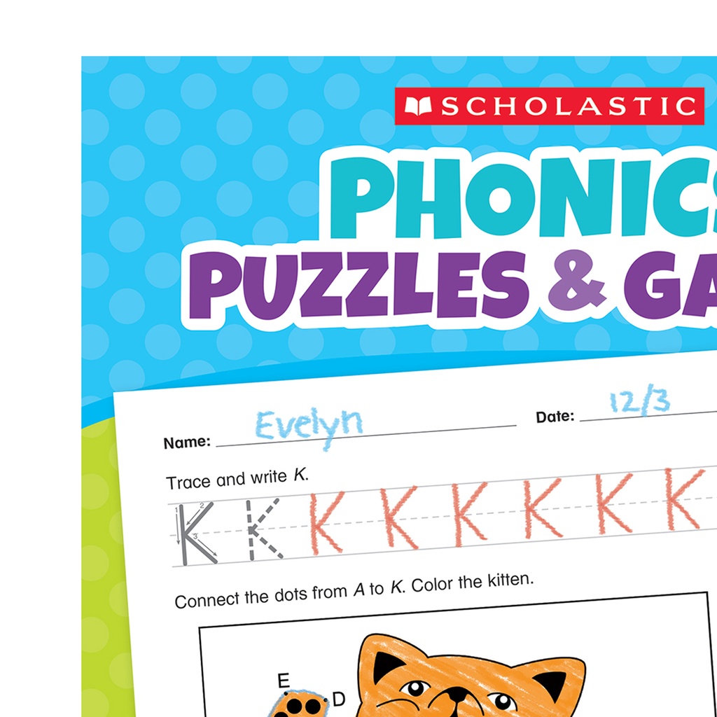 Phonics Puzzles & Games, Grades Pre K-K