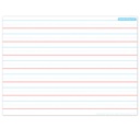 Smart Poly® PosterMat Pals™ Space Savers, 13" x 9-1/2", Handwriting 3/4", Pack of 10