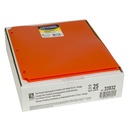 Orange Poly Two Pocket Portfolio Folder 3 Hole Punch