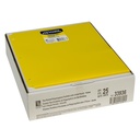 Yellow Poly Two Pocket Portfolio Folder 3 Hole Punch