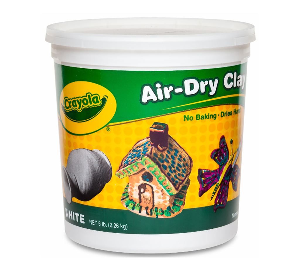 5lb Bucket Crayola Air-Dry Clay White