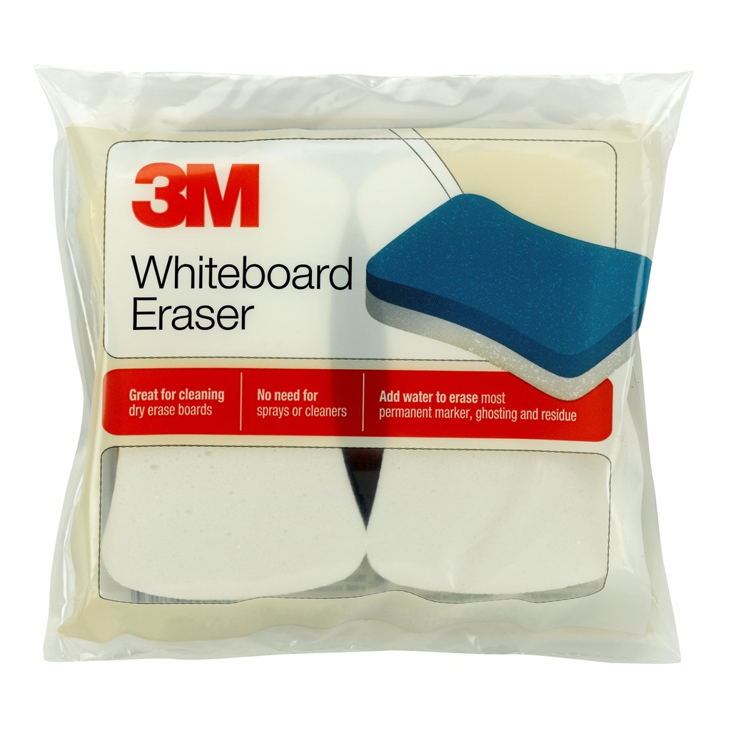 Whiteboard Eraser Pads, 2 Per Pack, 3 Packs