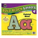 Painted Wood Bold Block 4" Letters Combo Pack