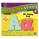 Oh Happy Day Bold Block 4" Letters Combo Pack