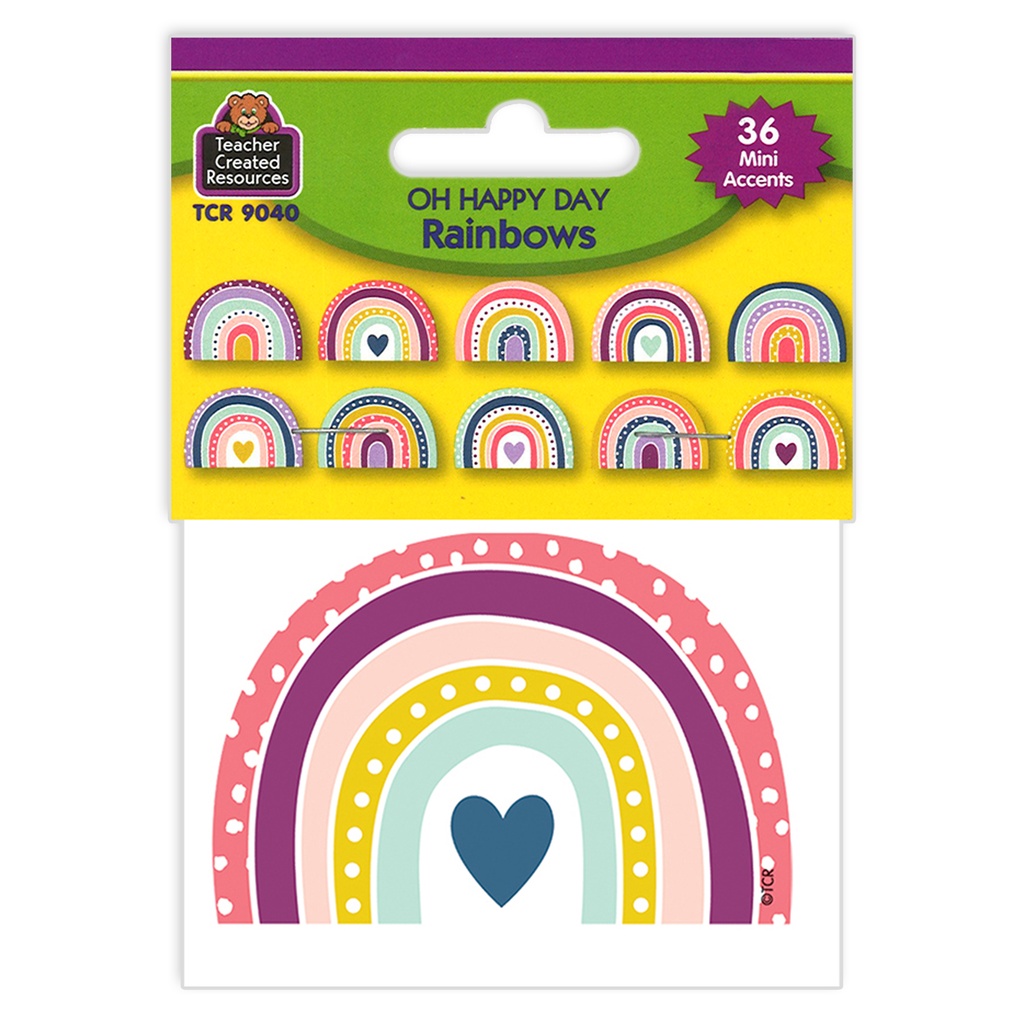 Oh Happy Day Rainbows Mini Accents