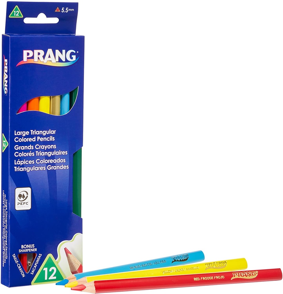 Triangular Colored Pencils - Prang