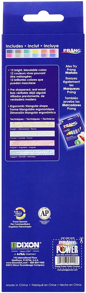 Prang Large Triangular Colored Pencils