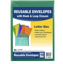 10ct Extra Large Reusable Poly Envelope with Hook & Loop Closure