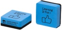 15ct Learning is Fun Blue & Black 2" Foam Felt Erasers