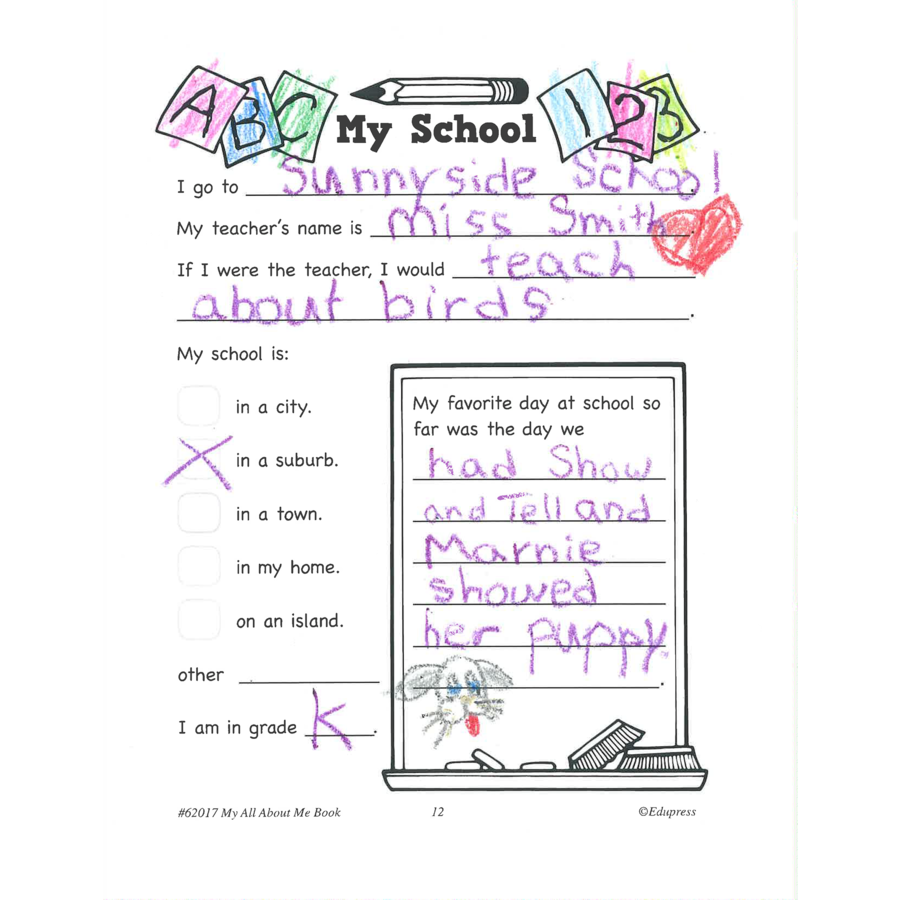 My All About Me Book Grades 1–2