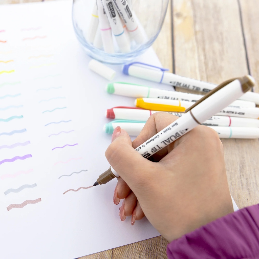 Dual-Tip Creative Markers 15 Colors