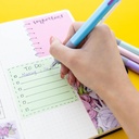 4-Color Fashion Pen with Cushion Grip Assorted Barrel Color