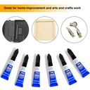 Super Glue 0.10 oz Pack of 6