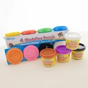 4 Color 4 oz Primary Color Modeling Dough 6 Packs