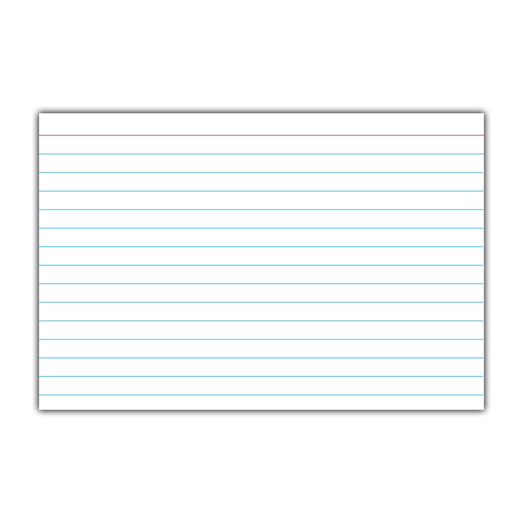 White 4" x 6" Ruled Index Cards Pack of 50
