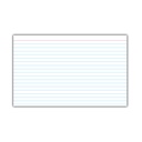 White 5" x 8" Ruled Index Cards 10 Packs of 25