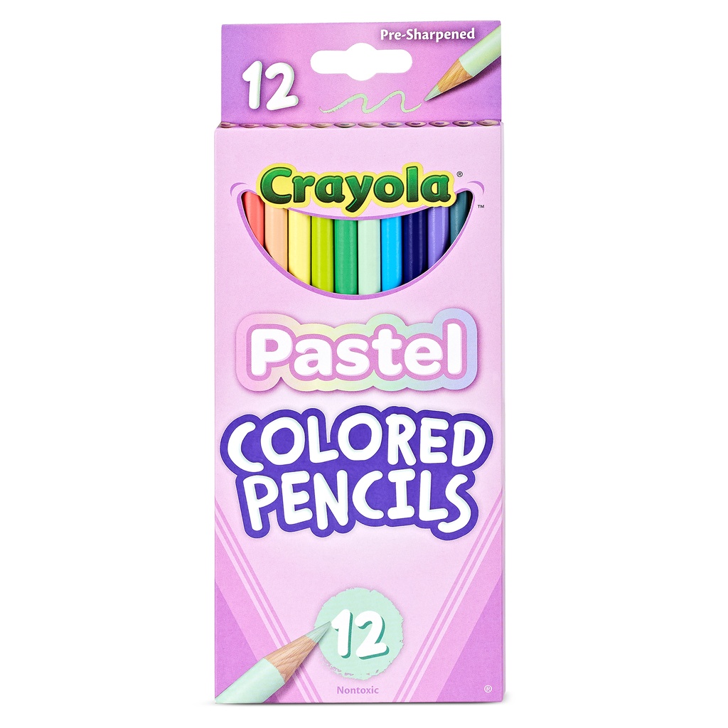 Pastel Colored Pencils 12 Count