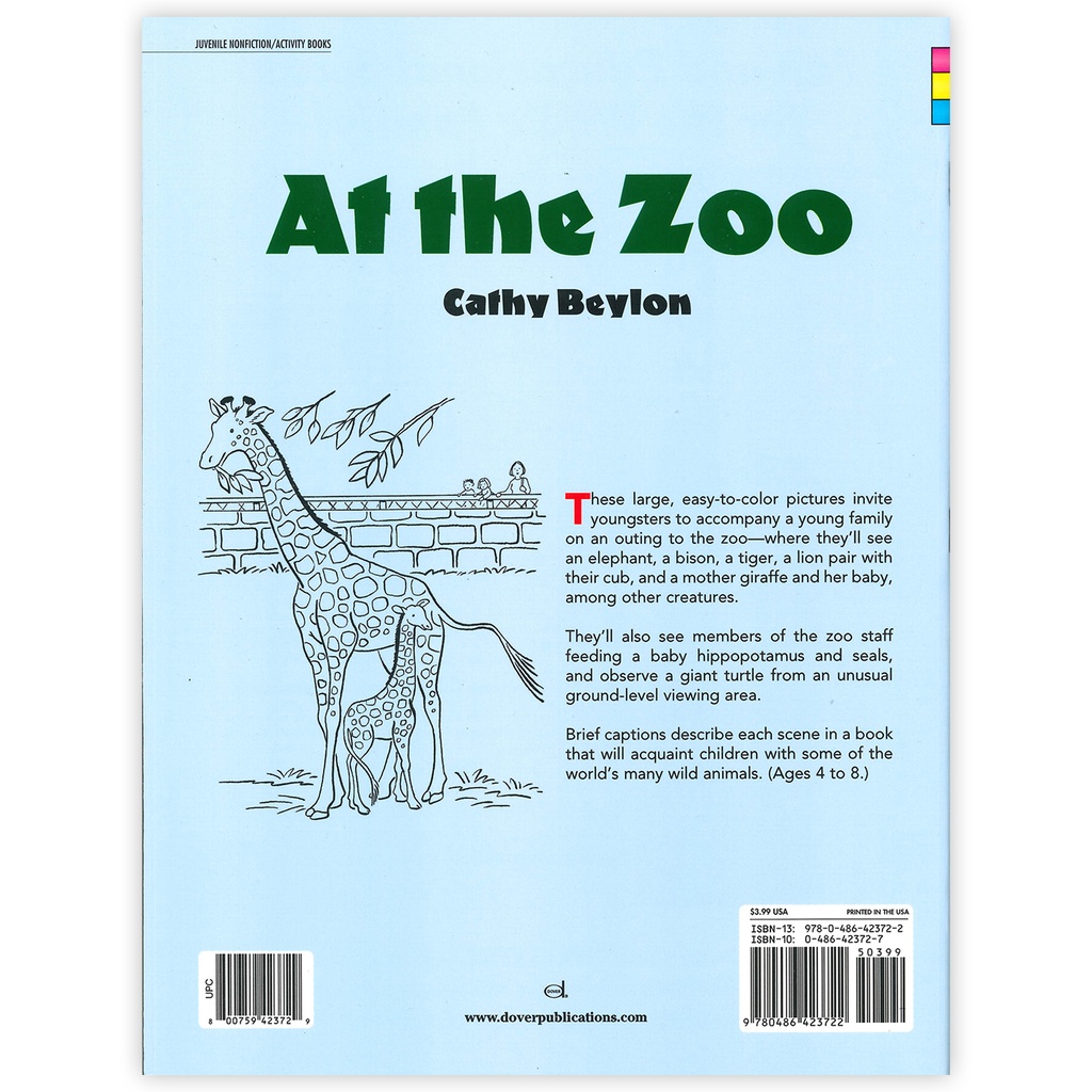 At The Zoo Coloring Book