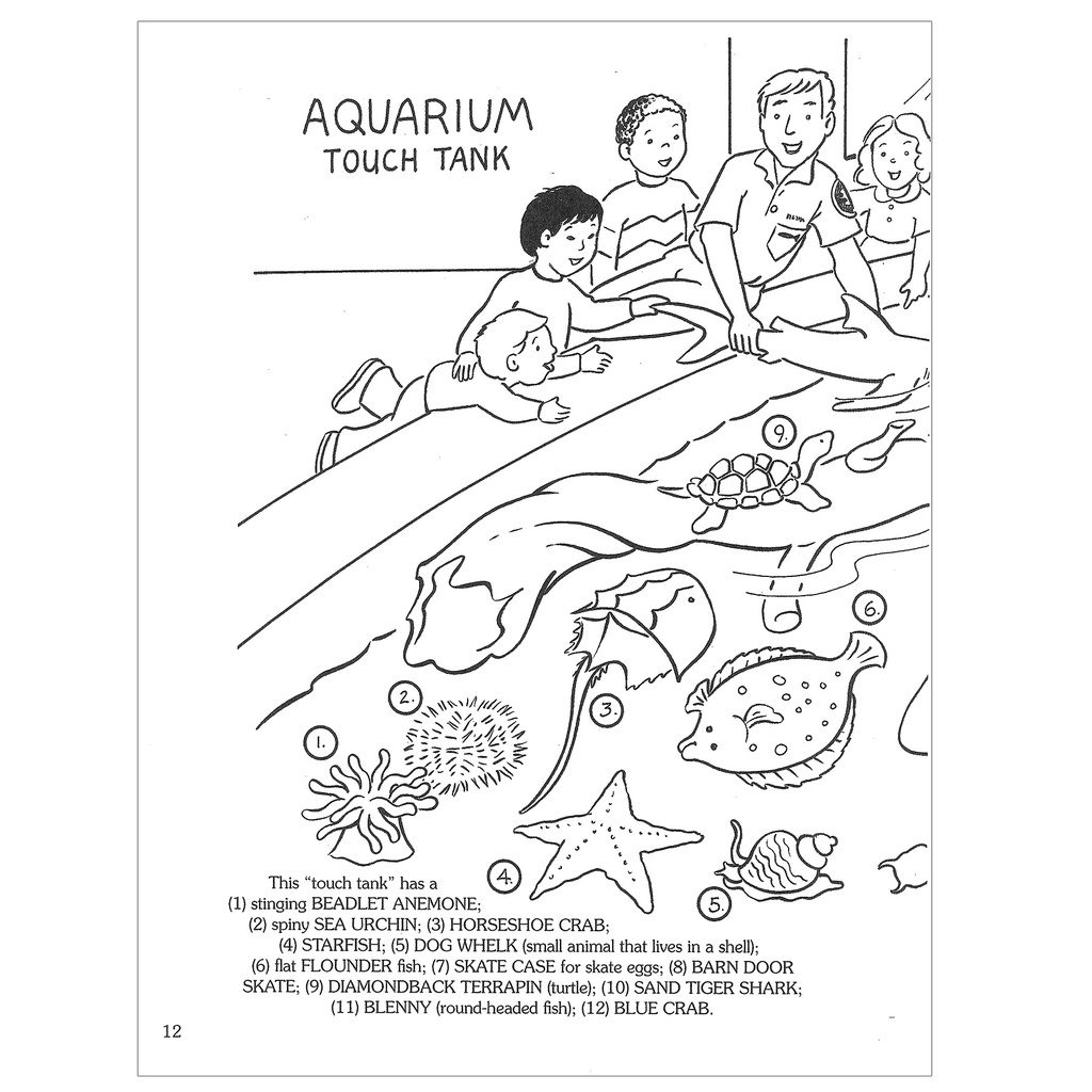 At The Aquarium Coloring Book